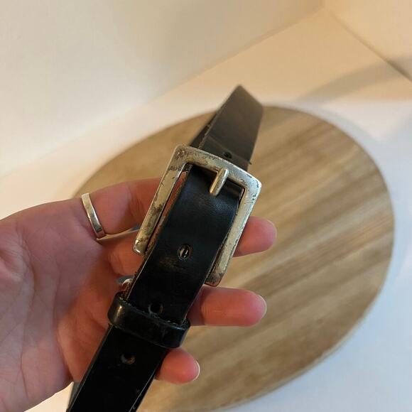 Eddie Bauer USA Made Genuine Italian Leather Worn in Unisex Belt Size XL - Picture 9 of 12